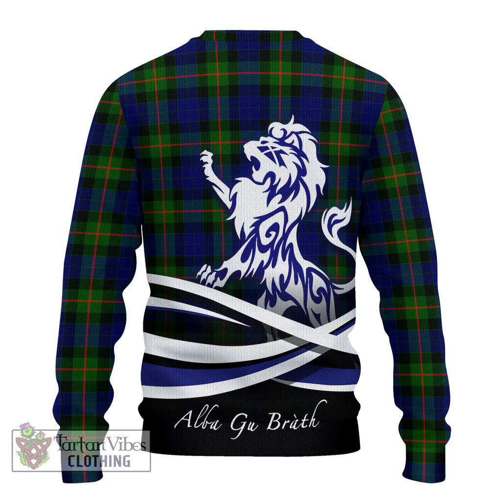 Jamieson Tartan Ugly Sweater with Alba Gu Brath Regal Lion Emblem - Tartan Vibes Clothing
