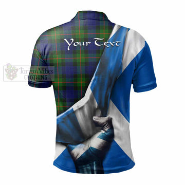 Jamieson Tartan Polo Shirt with Family Crest Scotland Patriotic Style - Tartan Vibes Clothing