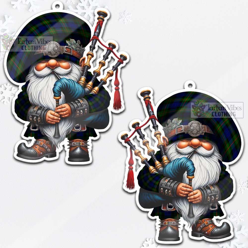 Jamieson Tartan Bagpiper Gnome Christmas Ornament - Tartan Vibes Clothing