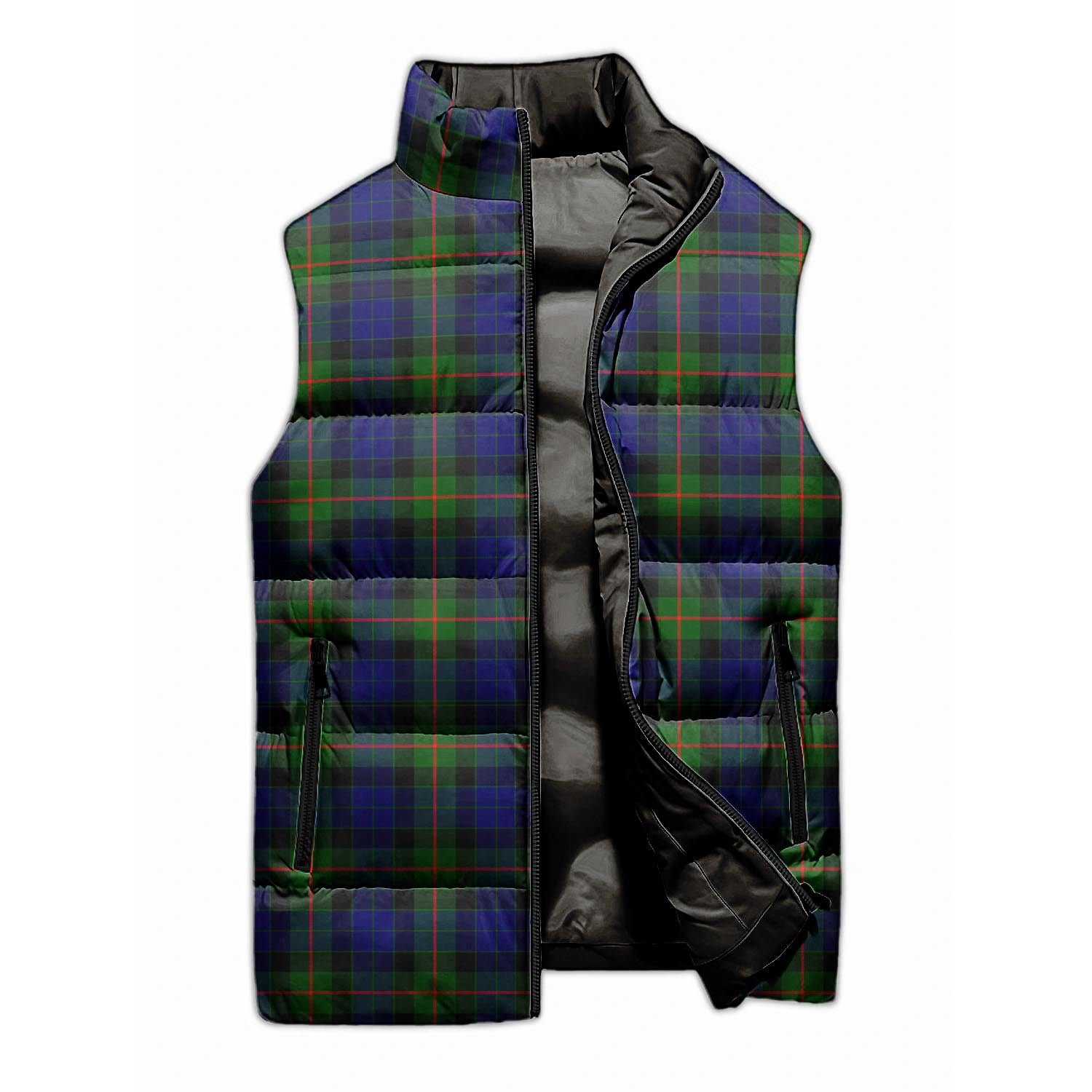 Jamieson Tartan Sleeveless Puffer Jacket Unisex M - Tartan Vibes Clothing