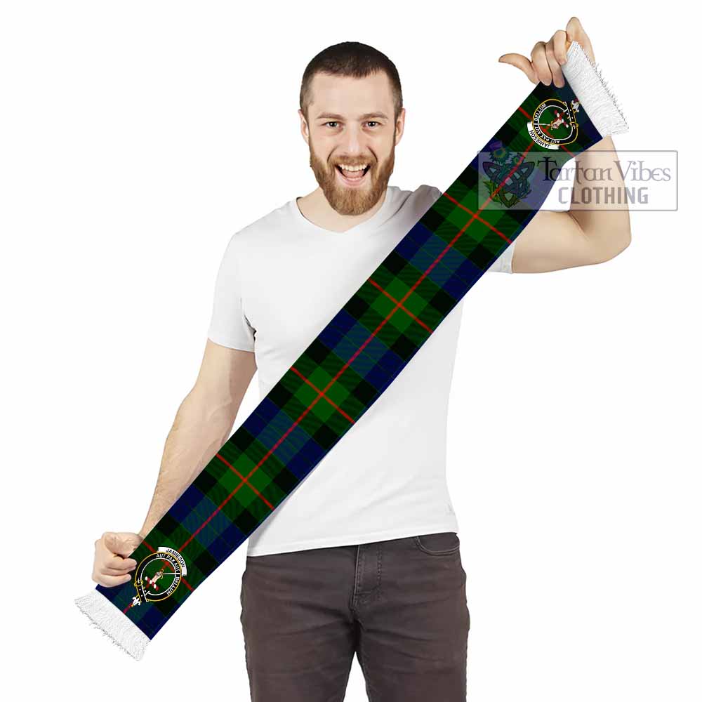Jamieson Tartan Ruffneck Scarf with Family Crest - Tartan Vibes Clothing