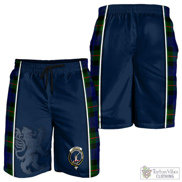 Jamieson Tartan Men's Shorts with Family Crest and Lion Rampant Vibes Sport Style - Tartan Vibes Clothing