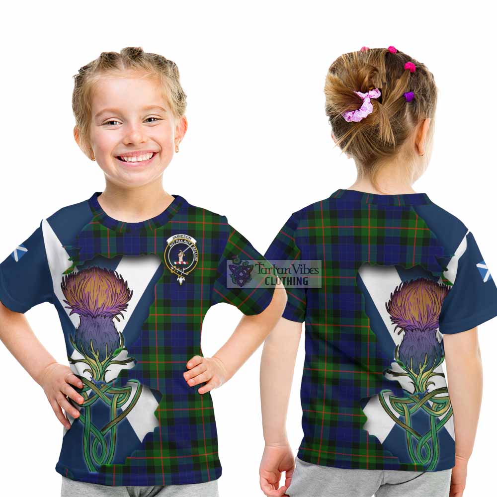 Jamieson Tartan Family Crest Kid T-Shirt Scottish Thistle Celtic Inspired - Tartan Vibes Clothing