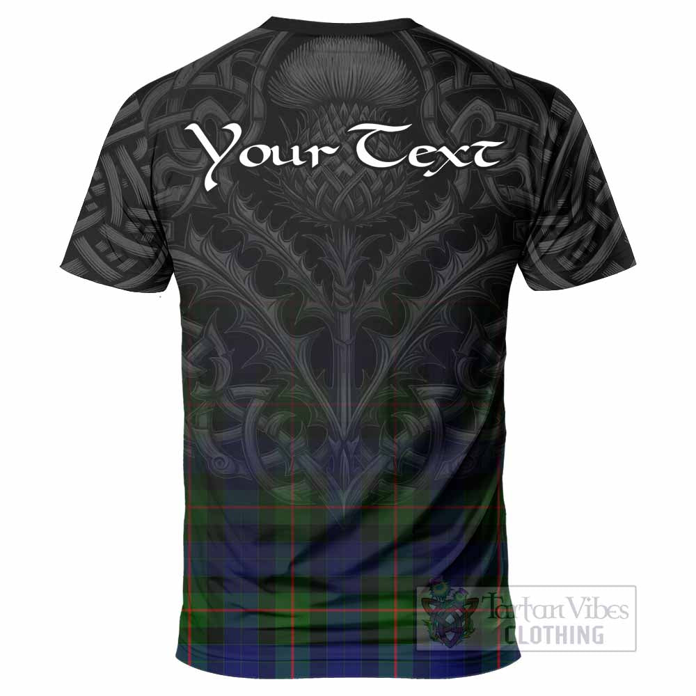 Tartan Vibes Clothing Jamieson Tartan T-Shirt with Family Crest Celtic Thistle Vibes