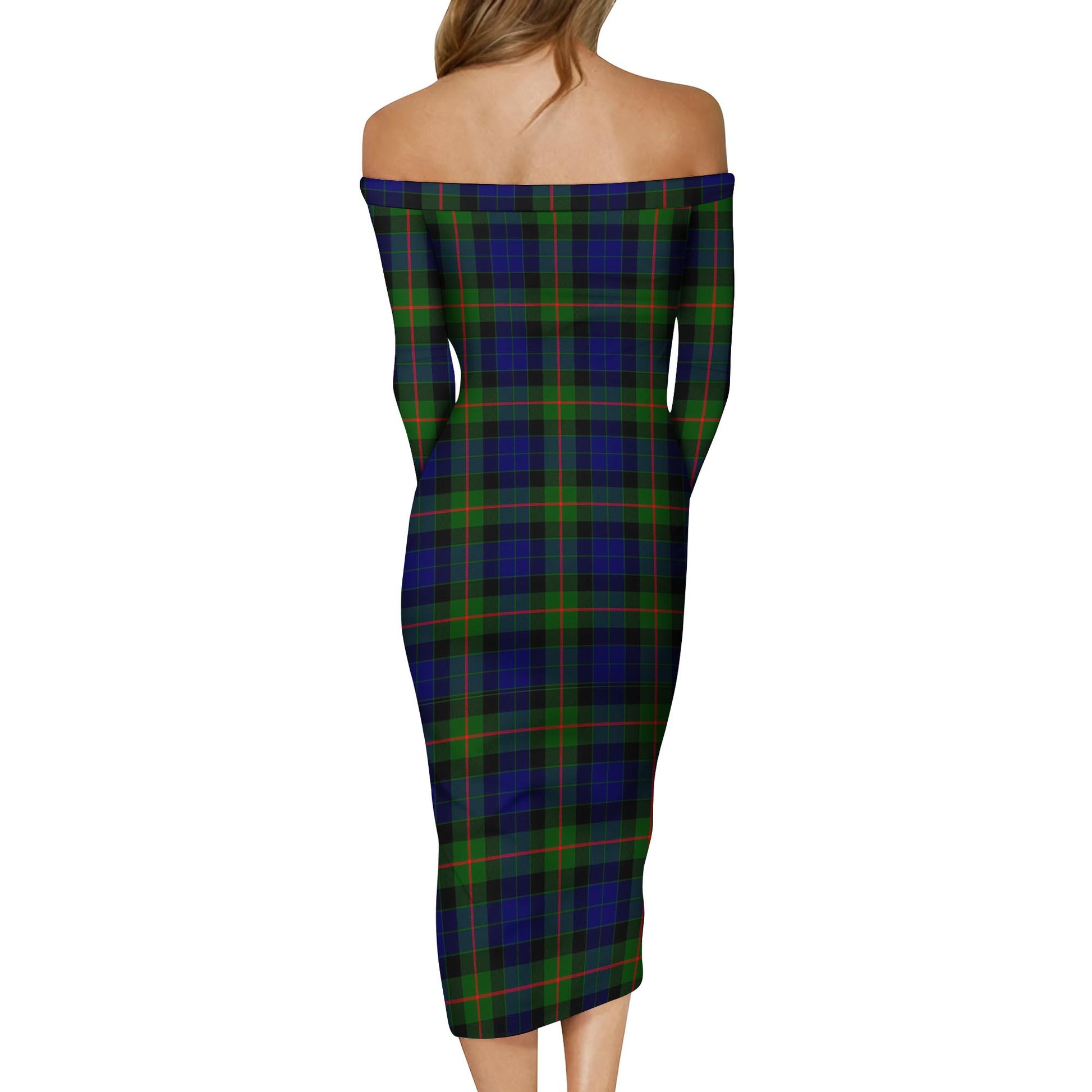 Jamieson Tartan Off Shoulder Lady Dress - Tartan Vibes Clothing