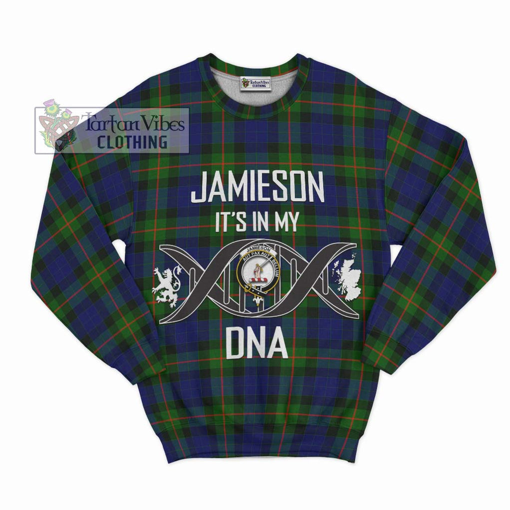 Jamieson Tartan Sweatshirt with Family Crest DNA In Me Style - Tartan Vibes Clothing