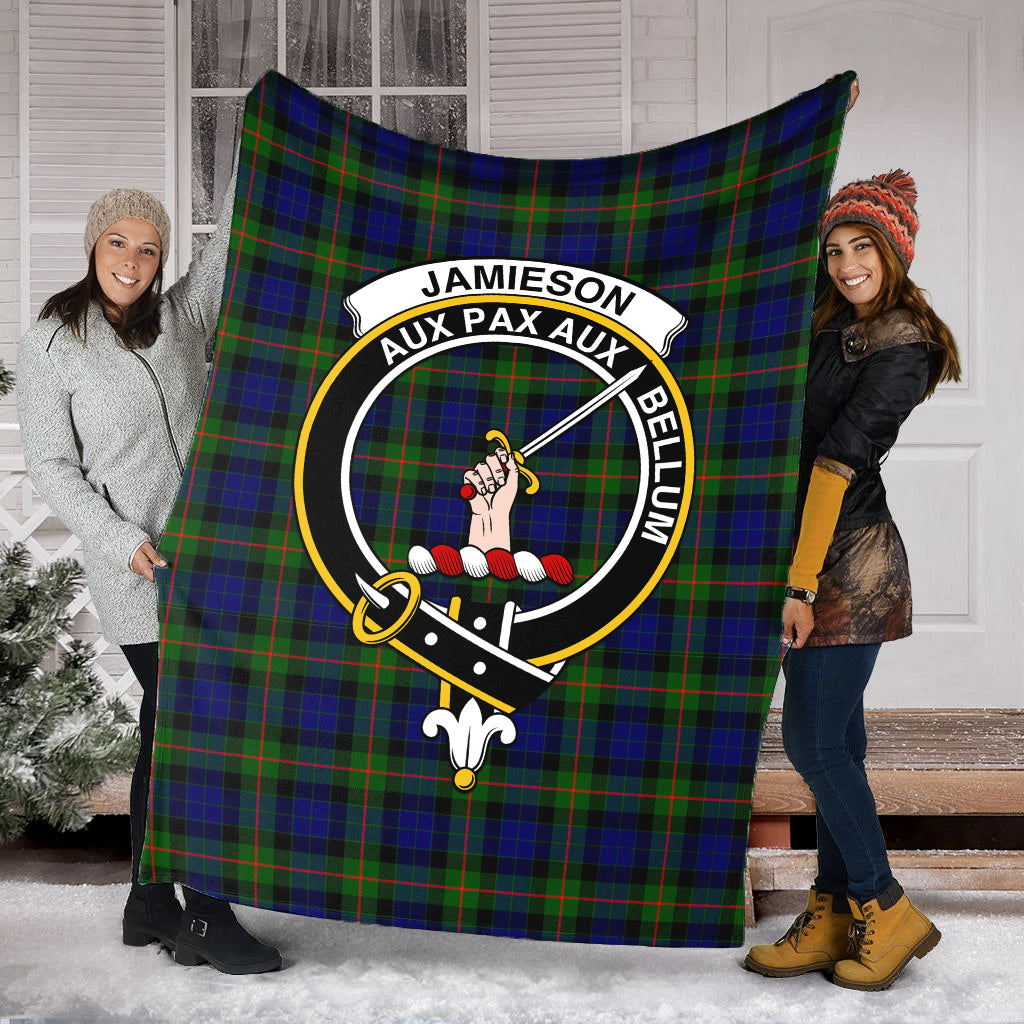 jamieson-tartab-blanket-with-family-crest
