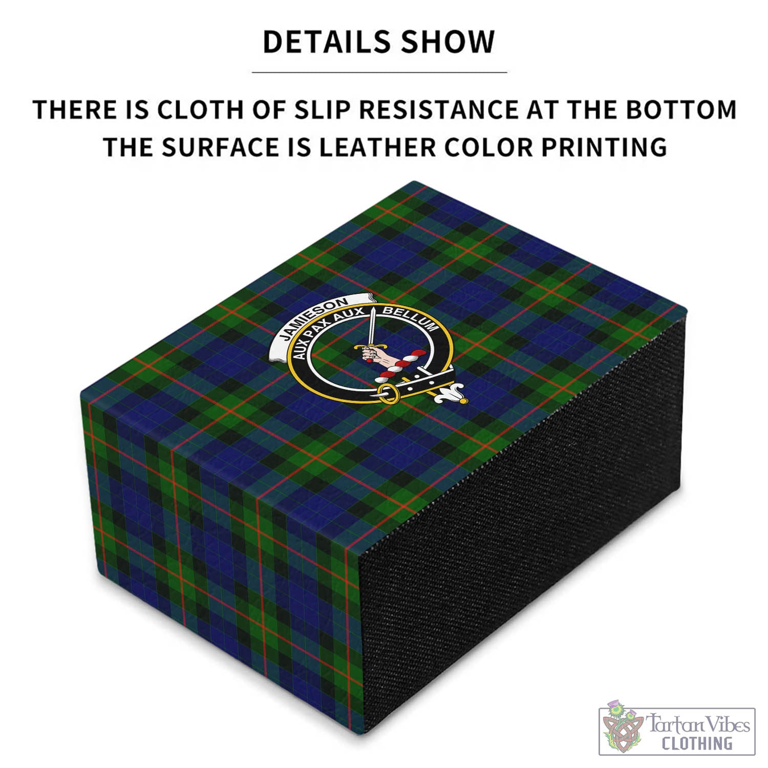 Jamieson Tartan Pen Holder with Family Crest - Tartan Vibes Clothing