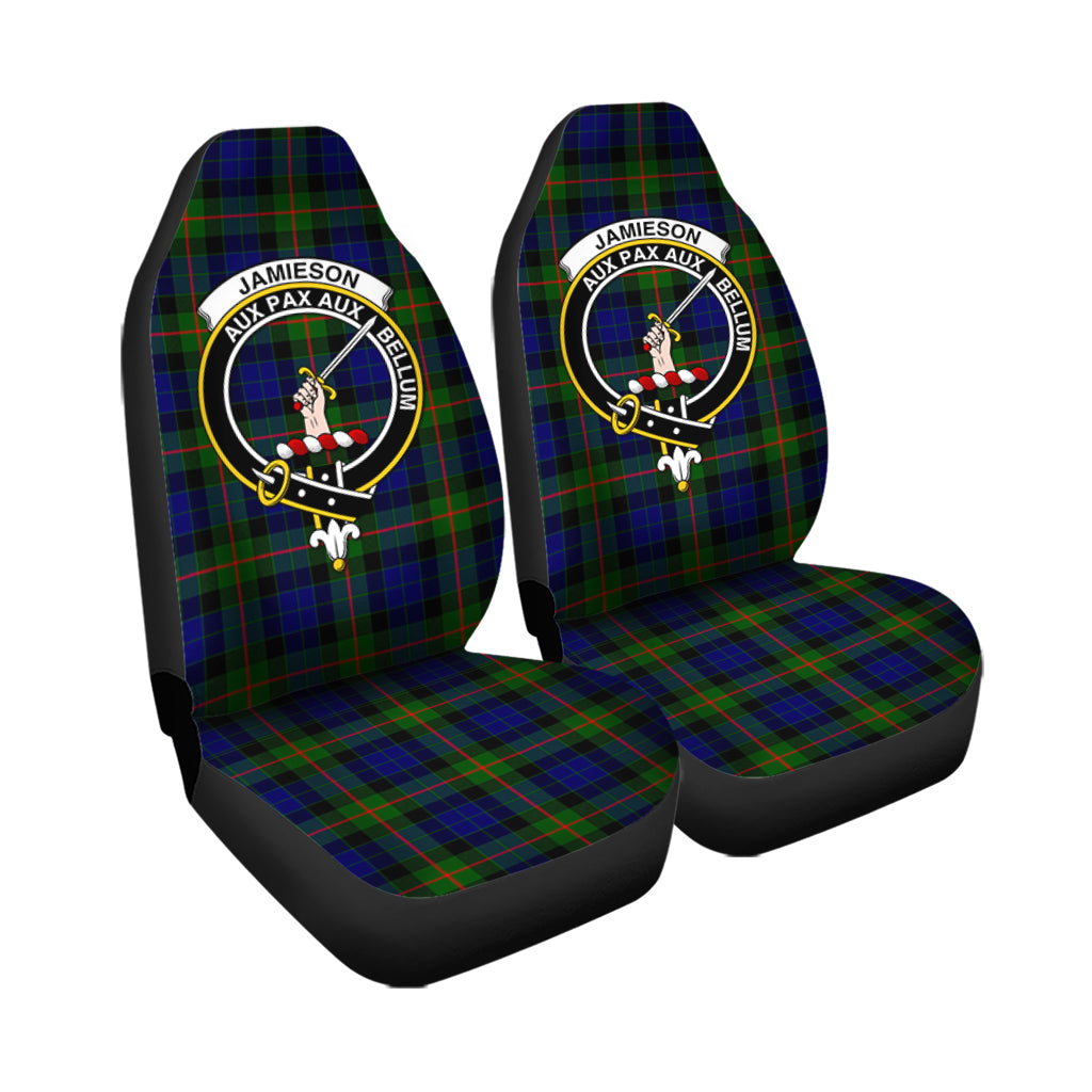 Jamieson Tartan Car Seat Cover with Family Crest - Tartanvibesclothing