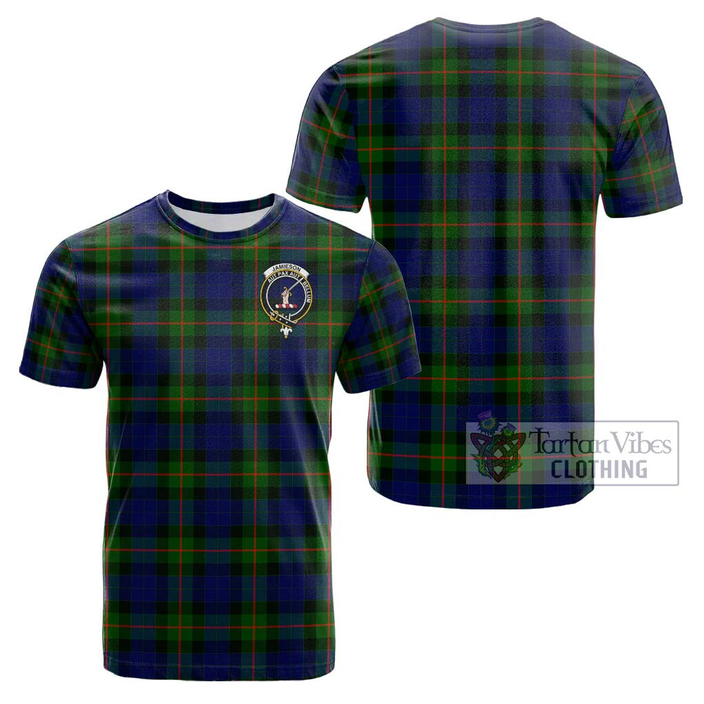 Jamieson Tartan Cotton T-Shirt with Family Crest Kid's Shirt - Tartanvibesclothing Shop