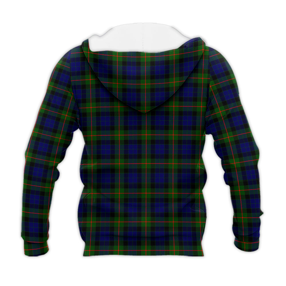 Jamieson Tartan Knitted Hoodie with Family Crest - Tartan Vibes Clothing