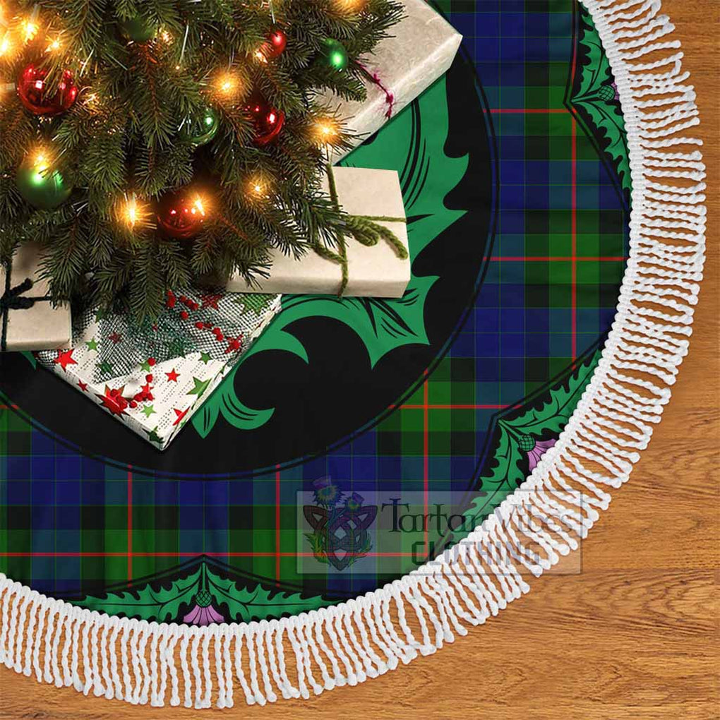 Jamieson Tartan Christmas Tree Skirt Scottish Thistle Style - Tartan Vibes Clothing