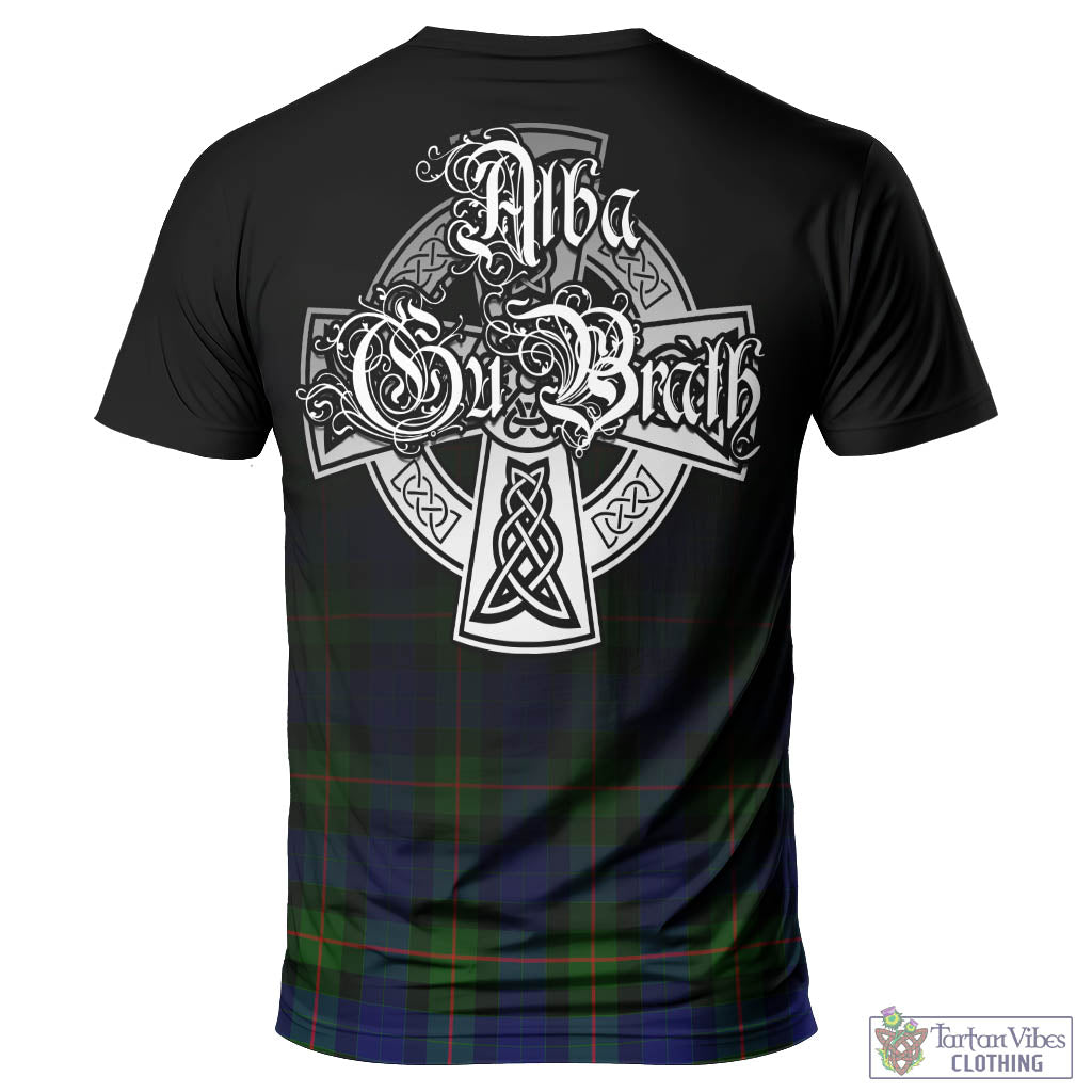 Tartan Vibes Clothing Jamieson Tartan T-Shirt Featuring Alba Gu Brath Family Crest Celtic Inspired