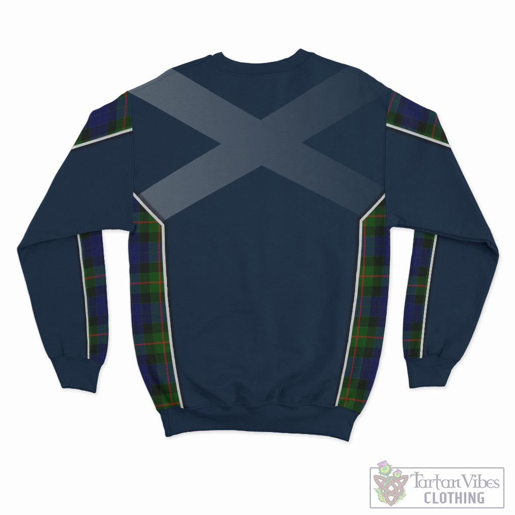Jamieson Tartan Sweatshirt with Family Crest and Scottish Thistle Vibes Sport Style - Tartan Vibes Clothing