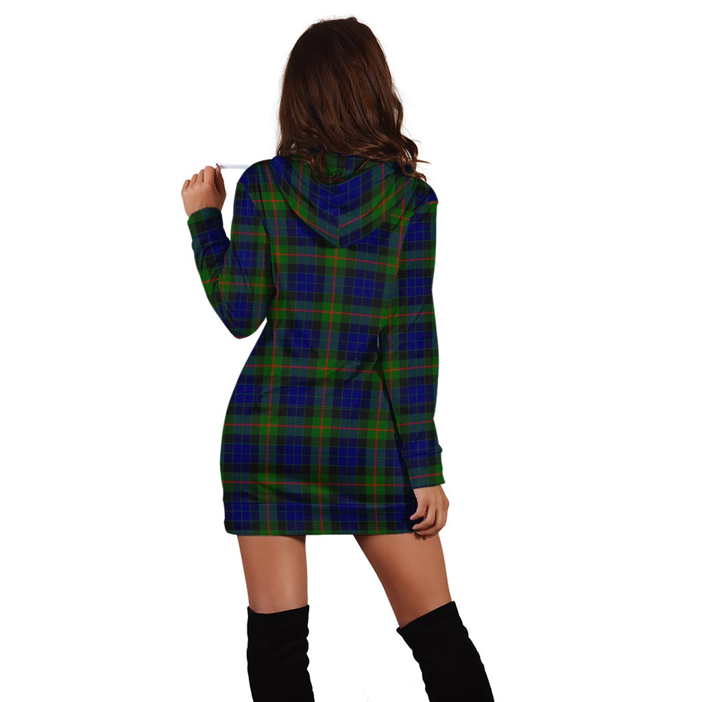 Jamieson Tartan Hoodie Dress with Family Crest - Tartan Vibes Clothing