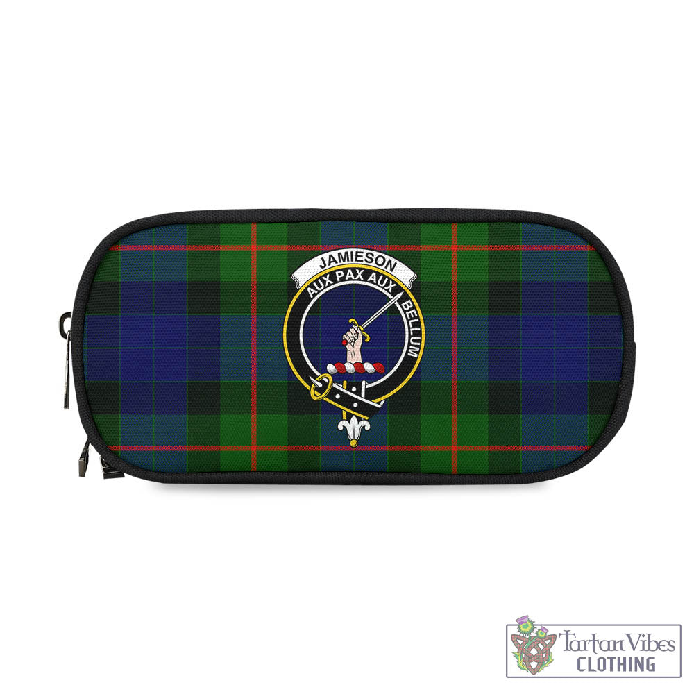Jamieson Tartan Pen and Pencil Case with Family Crest - Tartan Vibes Clothing