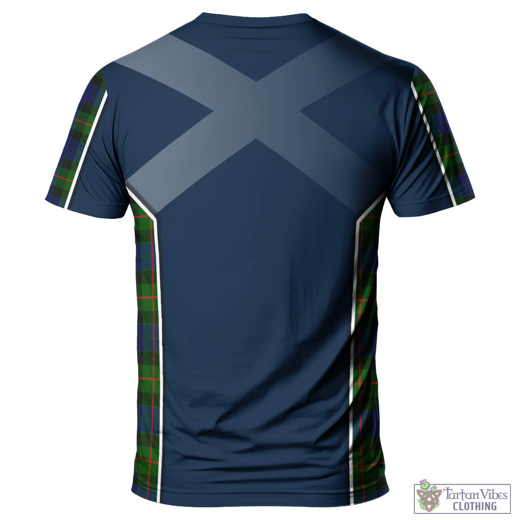Tartan Vibes Clothing Jamieson Tartan T-Shirt with Family Crest and Lion Rampant Vibes Sport Style