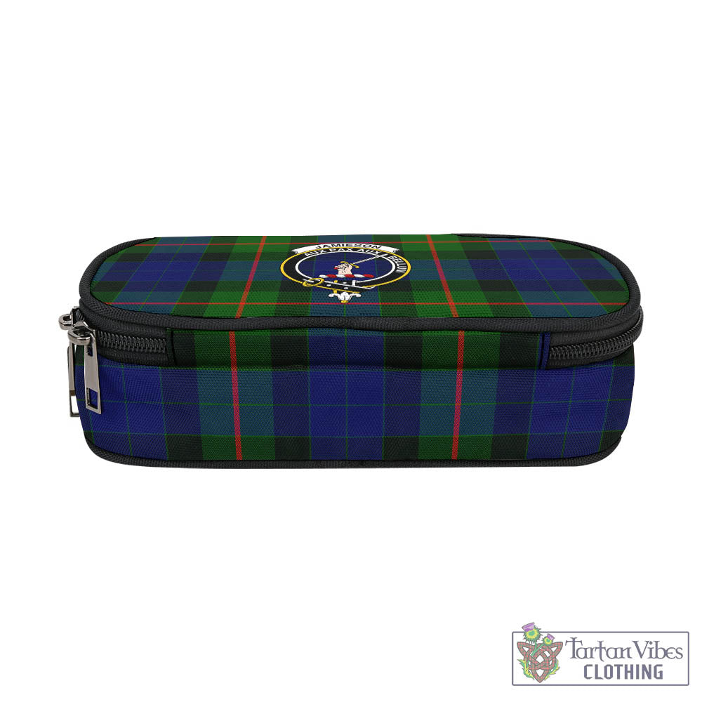 Jamieson Tartan Pen and Pencil Case with Family Crest - Tartan Vibes Clothing