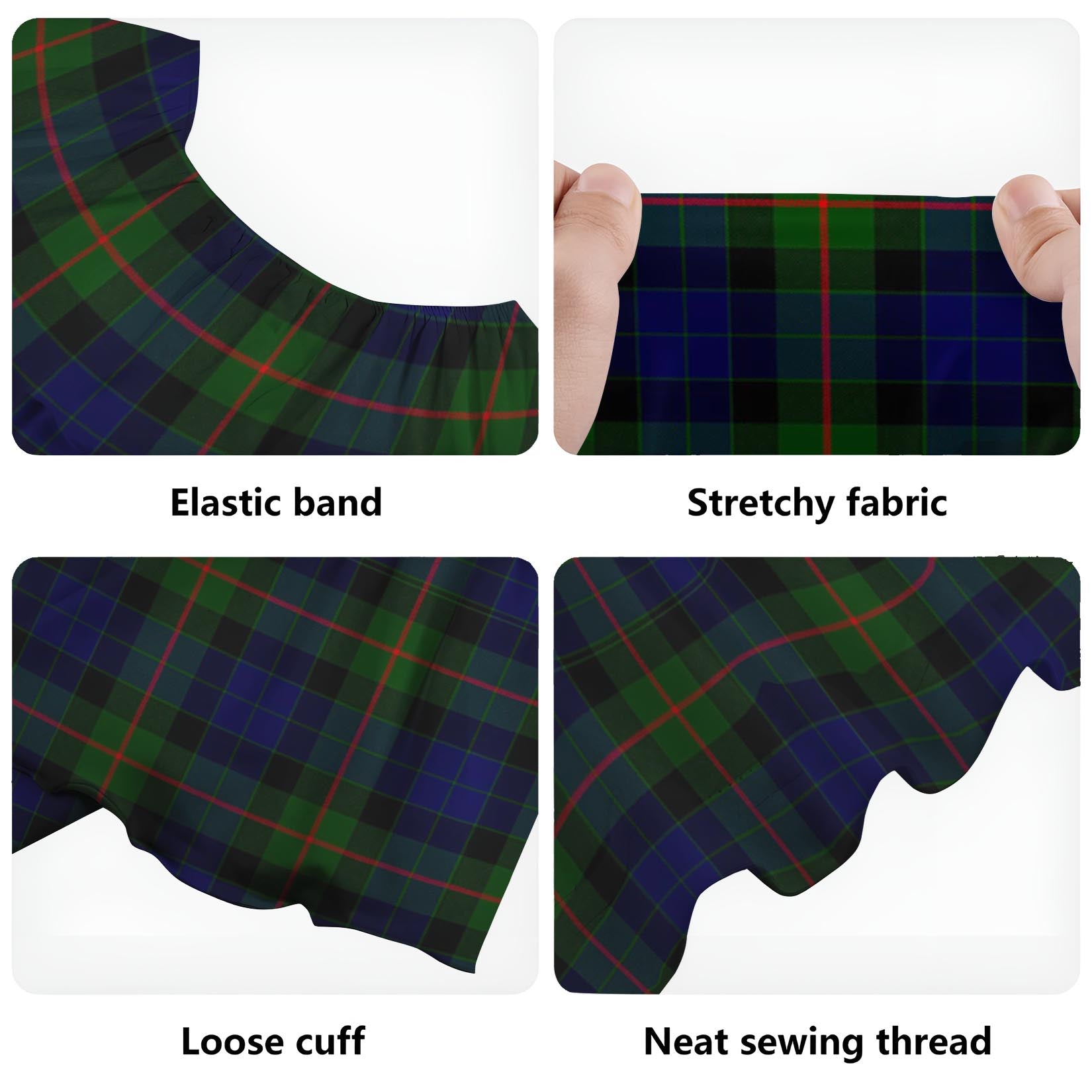 Jamieson Tartan Off Shoulder Long Dress - Tartan Vibes Clothing