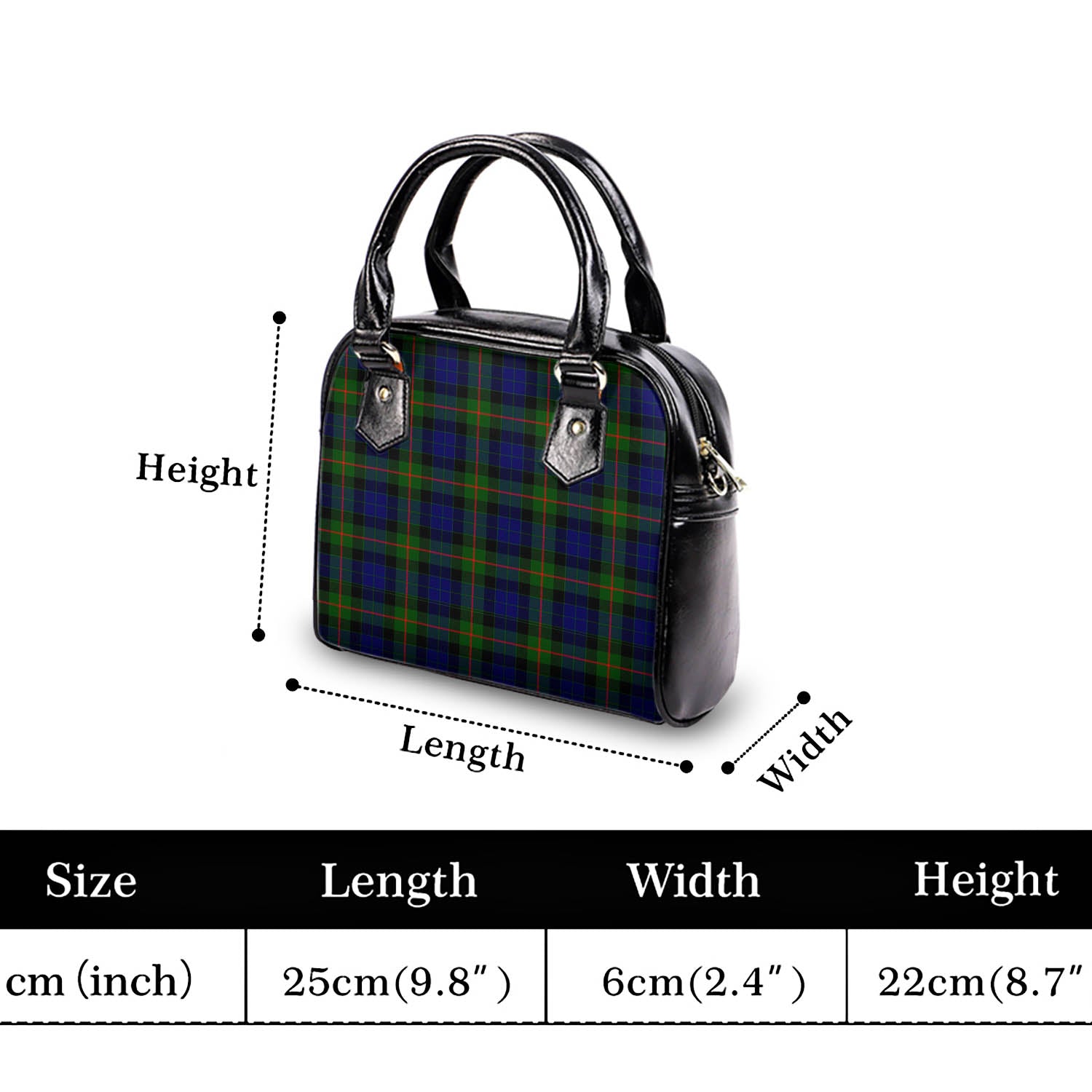 Jamieson Tartan Shoulder Handbags - Tartan Vibes Clothing