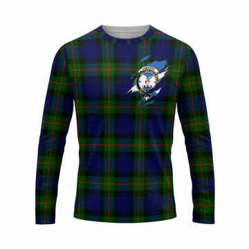 Jamieson Clan Crest In Me Tartan Long Sleeve T-Shirt Scotland Flag Style