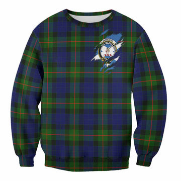 Jamieson Clan Crest In Me Tartan Sweatshirt Scotland Flag Style