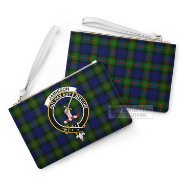 Tartan Vibes Clothing Jamieson Family Crest Tartan Clutch Bag