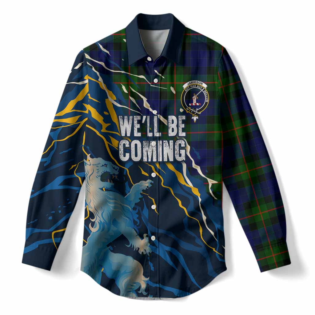 Jamieson Scotland Tartan Women Casual Shirt WC2026 Football - We'll Be Coming