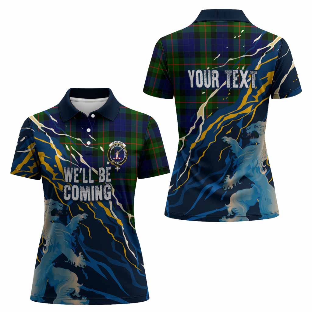 Jamieson Scotland Tartan Women Polo Shirt WC2026 Football - We'll Be Coming