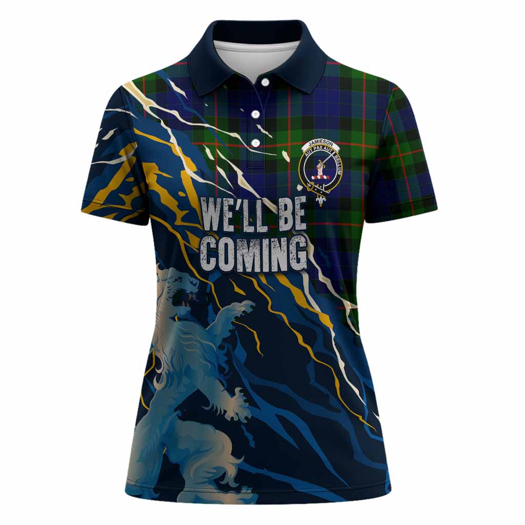 Jamieson Scotland Tartan Women Polo Shirt WC2026 Football - We'll Be Coming