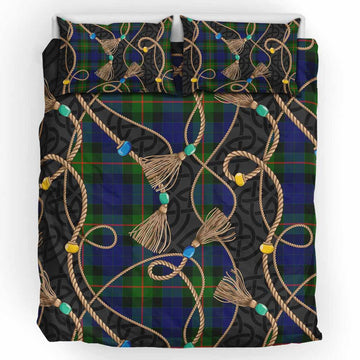 Jamieson Scottish Tartan Twisted Ropes Stylized Bedding Set UK Bedding Set UK King 91*87 inch - Tartan Vibes Clothing