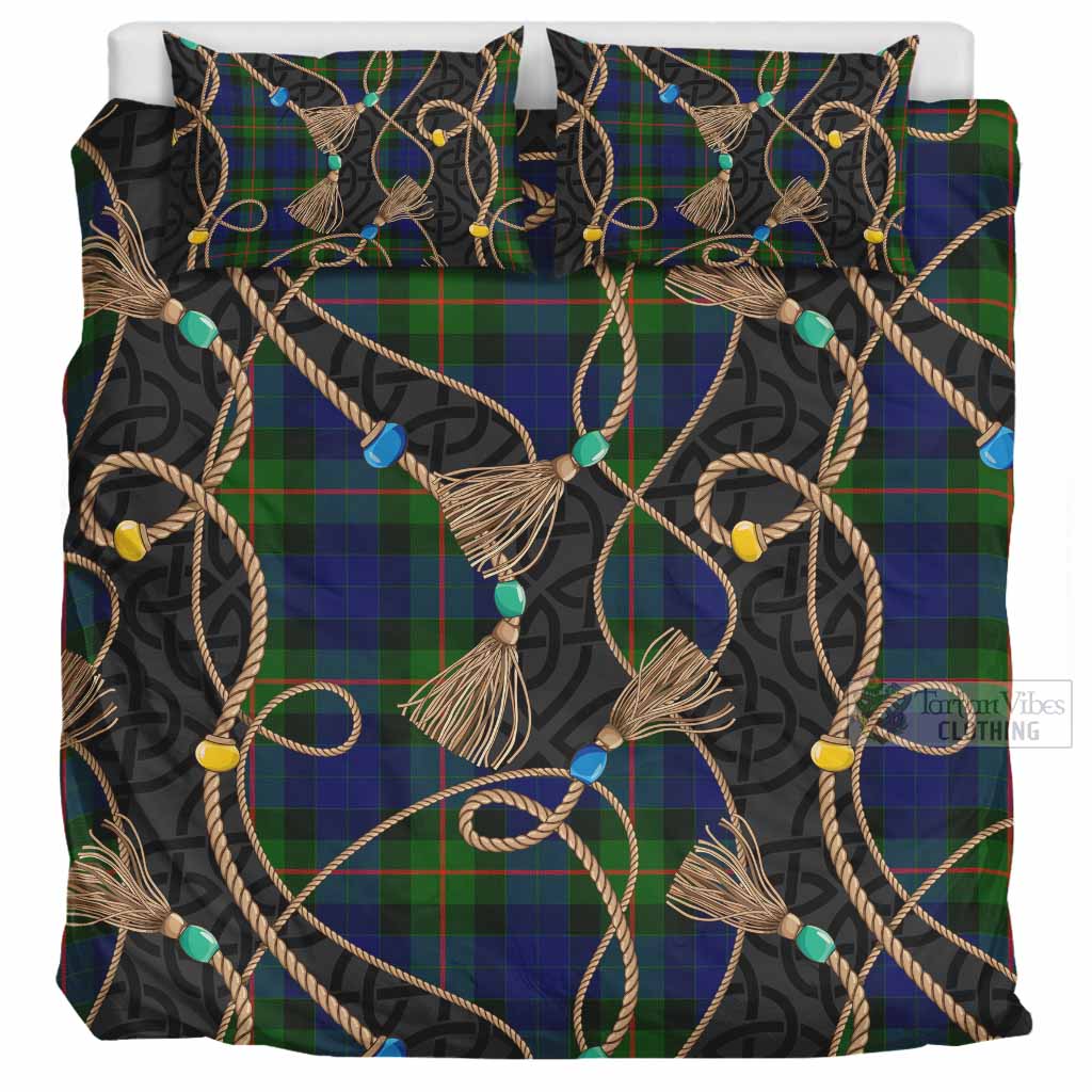 Jamieson Scottish Tartan Twisted Ropes Stylized Bedding Set UK Bedding Set UK Super King 104*94 inch - Tartan Vibes Clothing