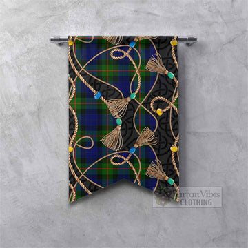 Jamieson Scottish Tartan Twisted Ropes Stylized Gonfalon Fishtail - Tartan Vibes Clothing