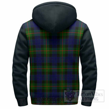 Jamieson Tartan Accent Sherpa Hoodie with Family Crest