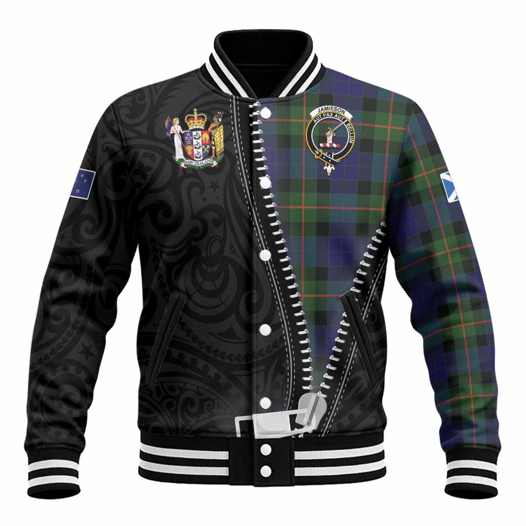 Jamieson Tartan Baseball Jacket New Zealand Pattern Unique Zipper Stylized