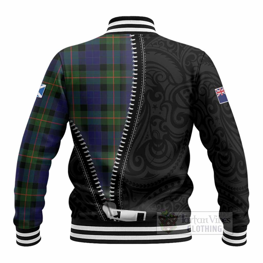 Jamieson Tartan Baseball Jacket New Zealand Pattern Unique Zipper Stylized