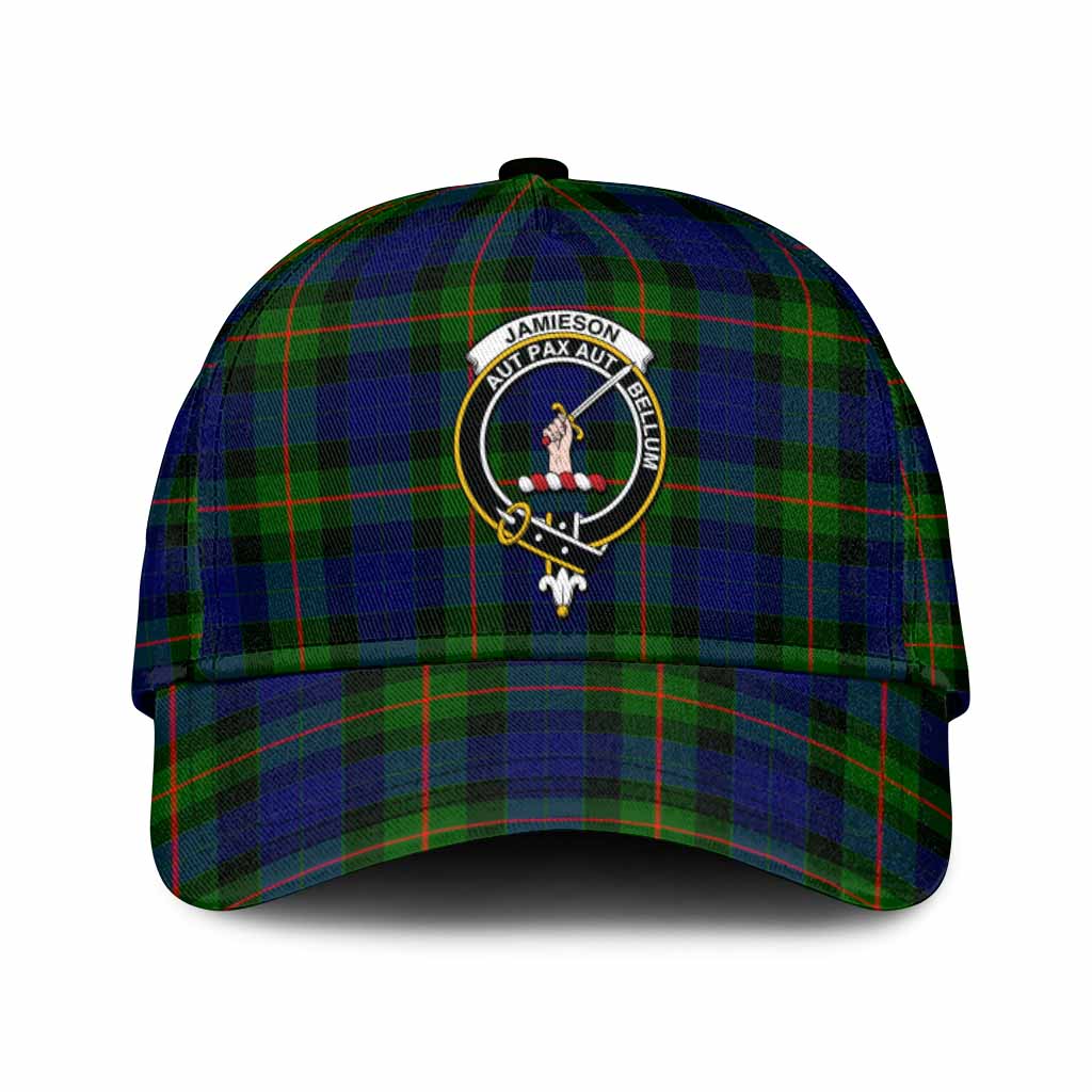 Jamieson Tartan Classic Cap with Family Crest