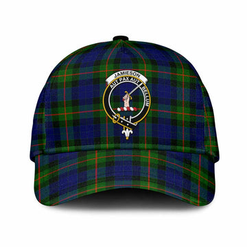 Jamieson Tartan Classic Cap with Family Crest
