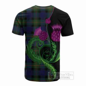 Jamieson Tartan Cotton T-shirt Traditional Scottish Thistle