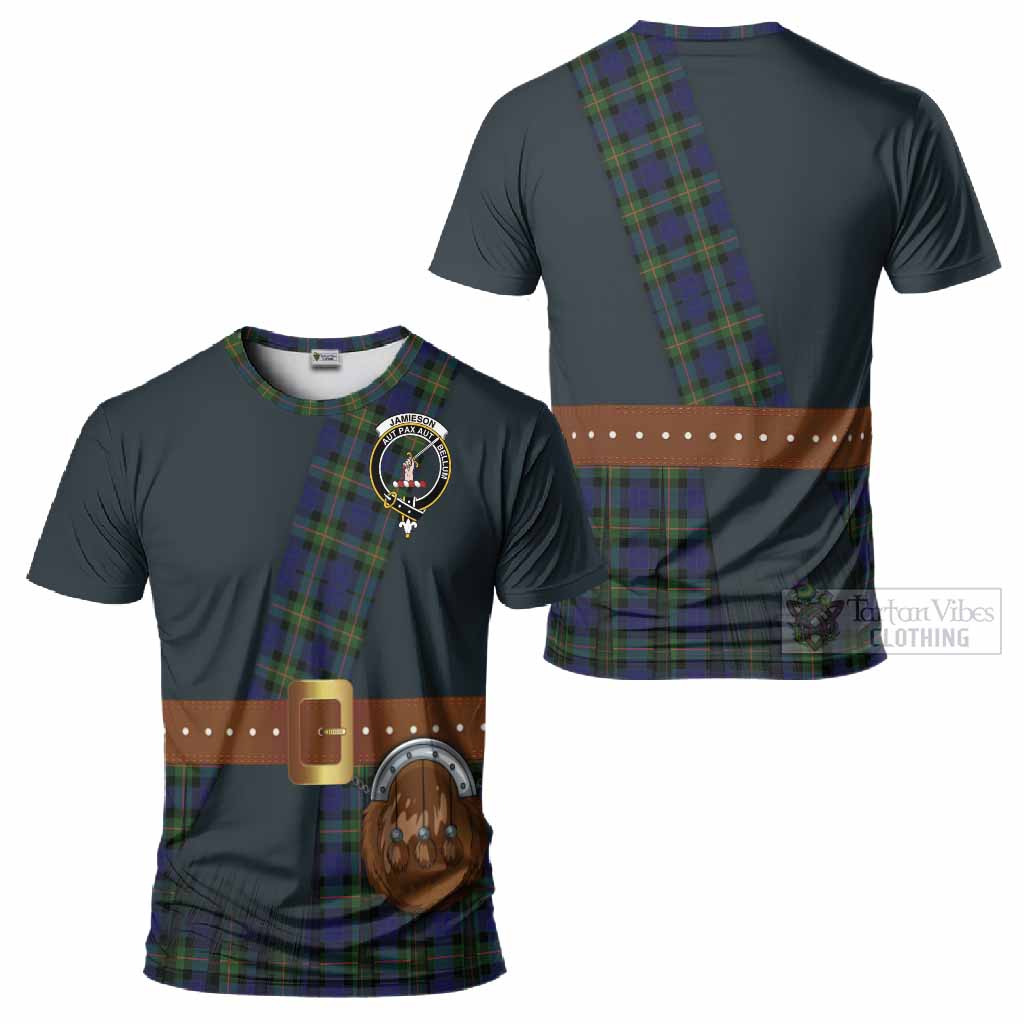 Jamieson Tartan Crest T-Shirt Kilt Costume Style