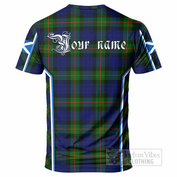 Jamieson Tartan Crest T-shirt Scotland Coat of Arm Flag Style