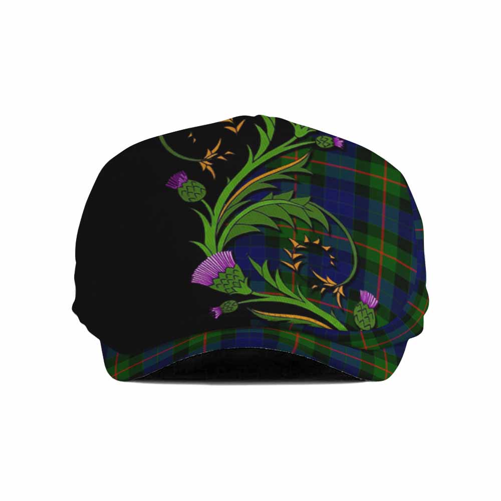 Jamieson Tartan Flat Cap, Jeff Cap Scottish Thistle Pride Heritage Art