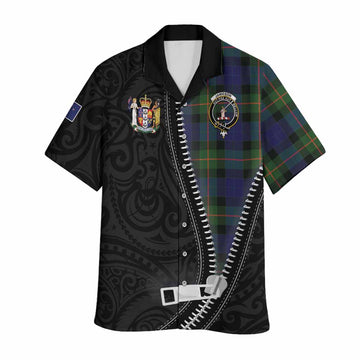 Jamieson Tartan Hawaiian Shirt New Zealand Pattern Unique Zipper Stylized