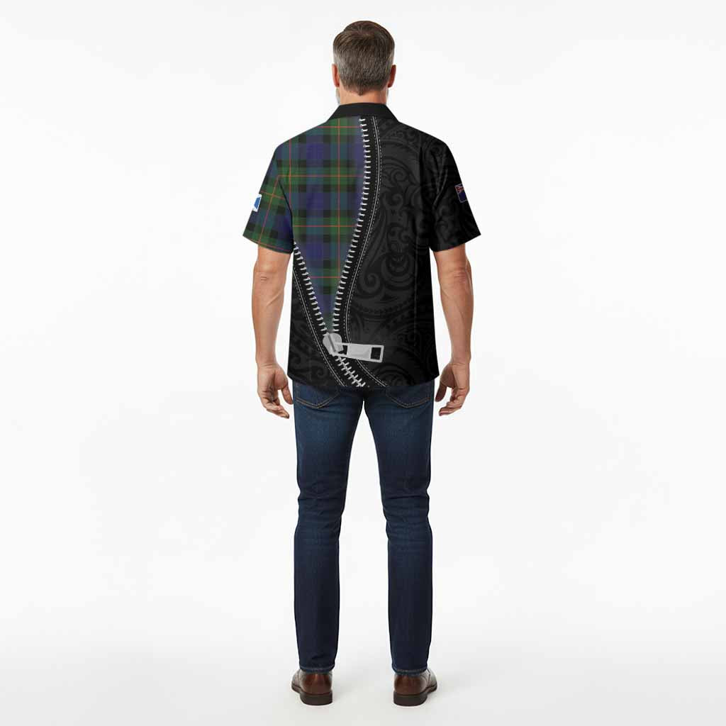 Jamieson Tartan Hawaiian Shirt New Zealand Pattern Unique Zipper Stylized