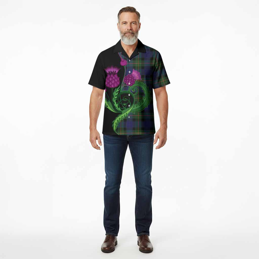 Jamieson Tartan Hawaiian Shirt Traditional Scottish Thistle