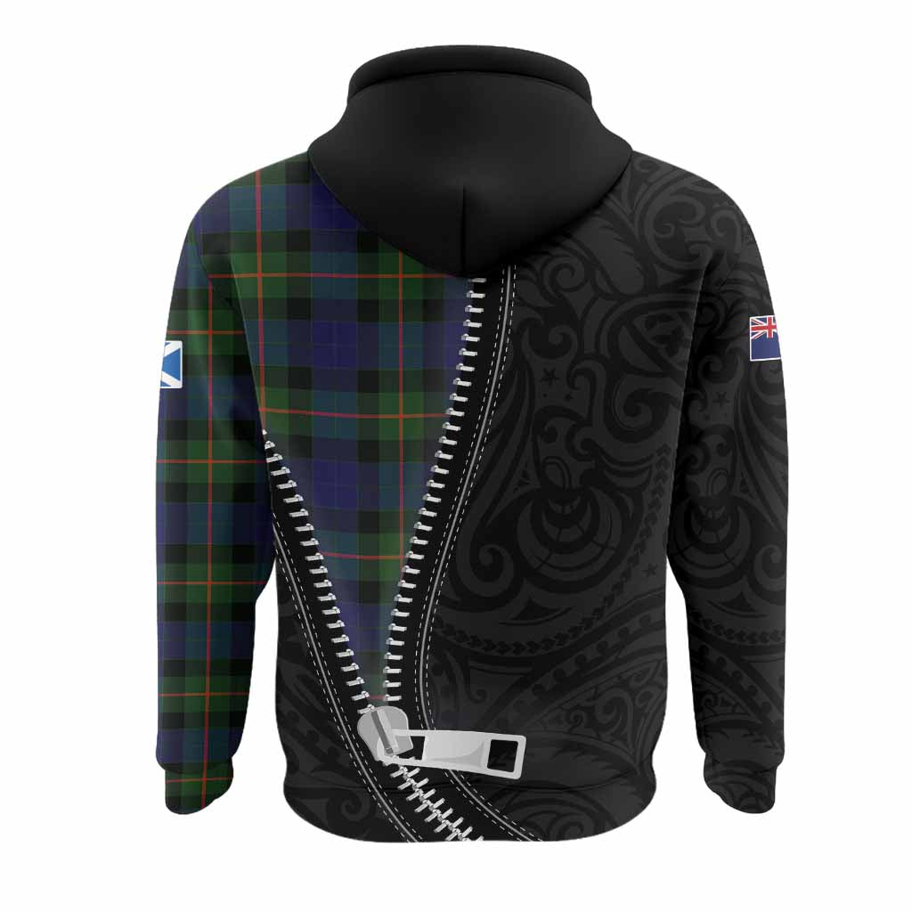 Jamieson Tartan Hoodie New Zealand Pattern Unique Zipper Stylized