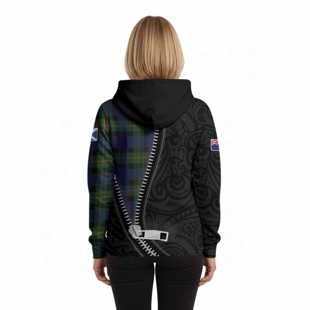 Jamieson Tartan Hoodie New Zealand Pattern Unique Zipper Stylized