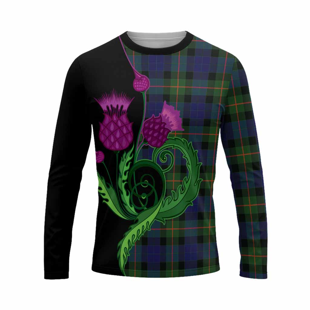 Jamieson Tartan Long Sleeve T-Shirt Traditional Scottish Thistle