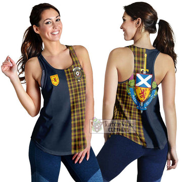Jardine Tartan Women's Racerback Tanks Alba with Scottish Lion Royal Arm Half Style 4XL - Tartan Vibes Clothing