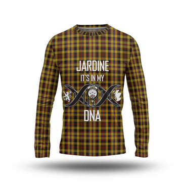 Jardine Tartan Long Sleeve T-Shirt with Family Crest DNA In Me Style Unisex - Tartan Vibes Clothing